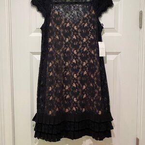 Black lace Cocktail Party Dress NWT
